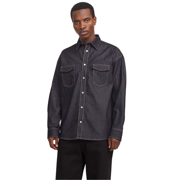 Jack And Jones Herr Regular Skjorta S Mörk Denim Dark Denim S