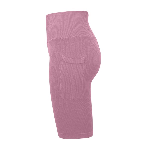 TriDri Dam/Kvinnor Ribbade Sömlösa 3D Cykelshorts M Mauve Mauve M
