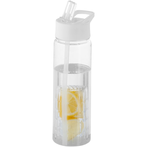 Bullet Tutti Frutti Flaska Med Infuser 25.9 x 7.1 cm Transparent/Vit Transparent/White 25.9 x 7.1 cm