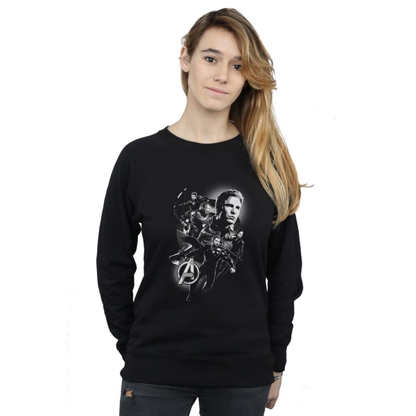 Marvel Womens/Ladies Avengers Endgame Mono Heroes Sweatshirt XL Black XL