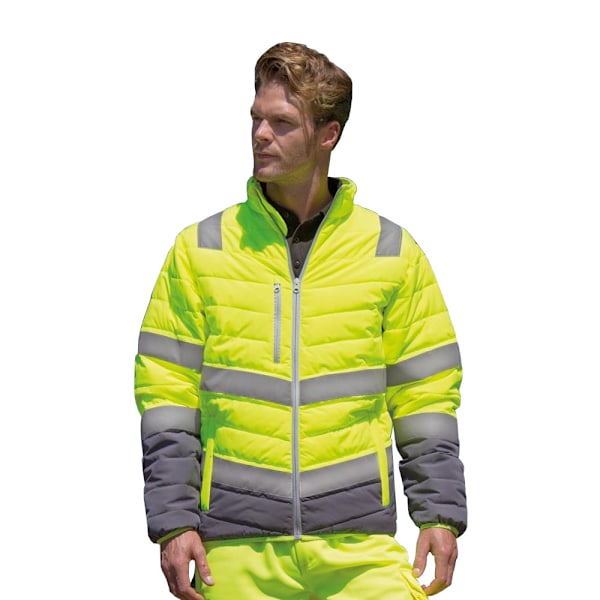 Result Safe-Guard Soft Säkerhetsjacka 4XL Fluorescerande Gul Fluorescent Yellow/Grey 4XL