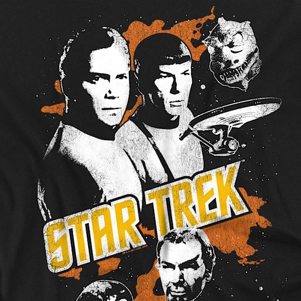 Star Trek Herr Good Vs Evil Grafisk T-shirt 4XL Svart Black 4XL