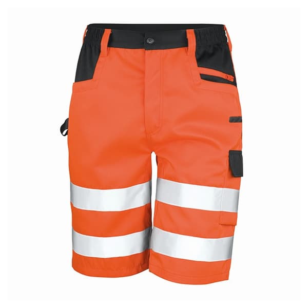 Result Safe-Guard Herr Dynamic Stretch Cargo Shorts L Fluorescerande Fluorescent Orange L