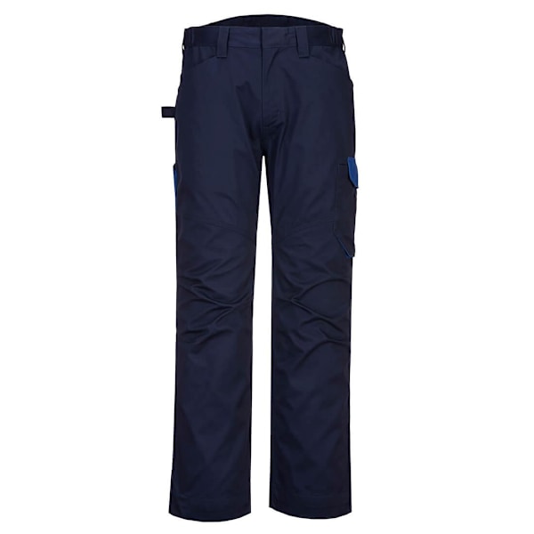 Portwest Herr PW2 Arbetsbyxor 46R Marinblå/Kunglig Blå Navy Blue/Royal Blue 46R