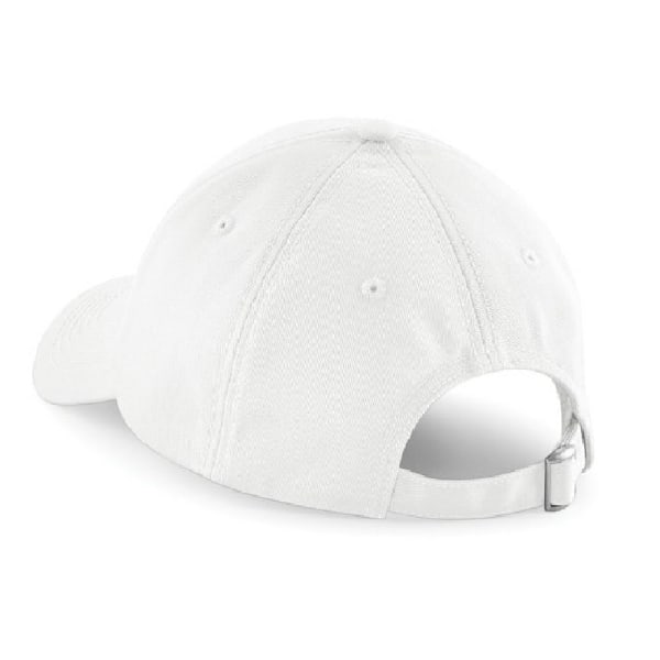 Beechfield Unisex Authentic 6 Panel Baseball Cap (2-pack) På Solid White One Size