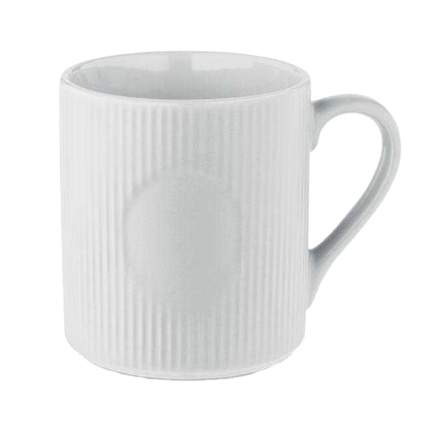 MidOcean Ribbad Keramikmugg 340ml One Size Vit White One Size