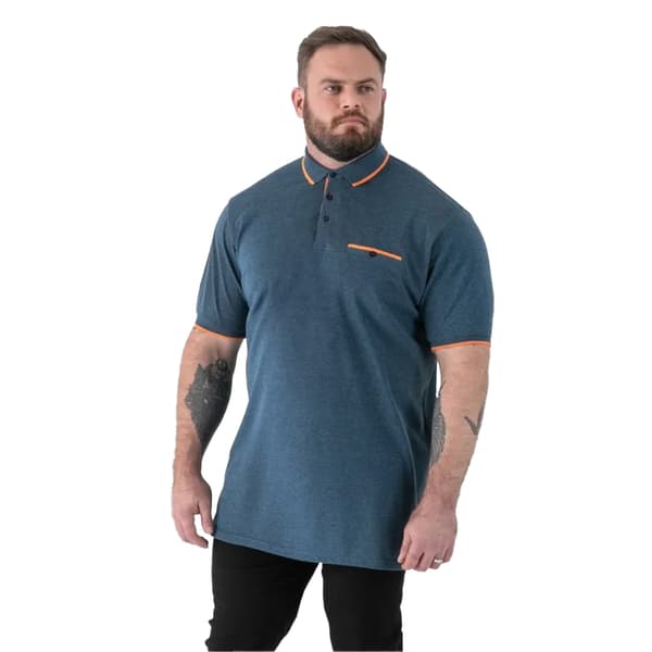 Duke Herr Harvey D555 Piké Kingsize Pikétröja 6XL Blågrön Teal 6XL