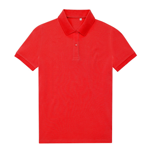 B&C Dam/Damer My Eco Polo Shirt 8 UK Röd Red 8 UK