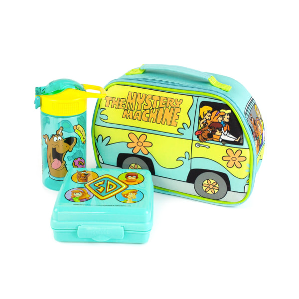 Scooby Doo The Mystery Machine Lunchpåse Set One Size Blue/Yell Blue/Yellow One Size