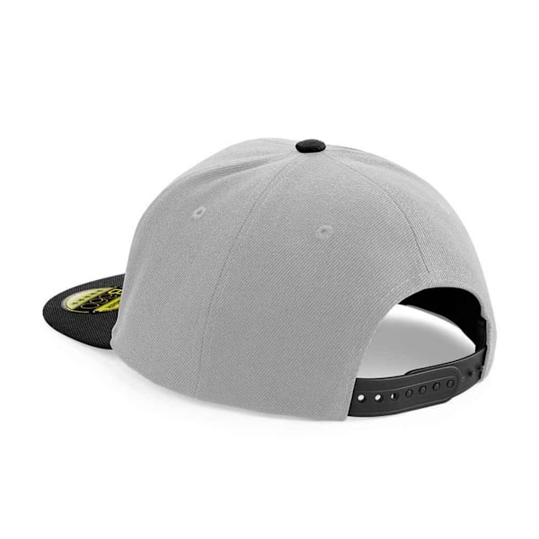 Beechfield Original Flat Peak Snapback Cap One Size Grå/Svart Grey/Black One Size
