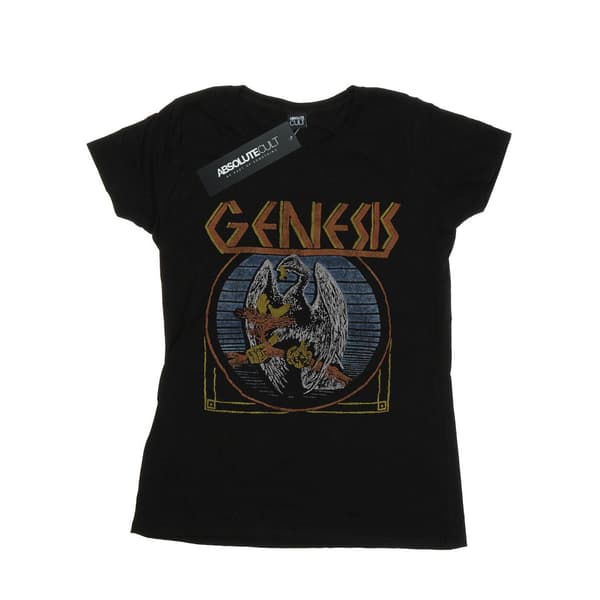 Genesis Dam/Dam Distressed Eagle T-shirt i bomull S Svart Black S