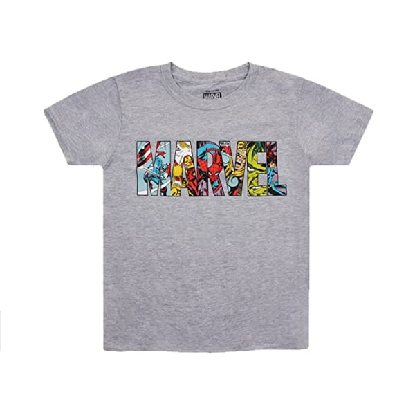 Marvel Boys Characters T-shirt 8-9 år Sports Grey Sports Grey 8-9 Years