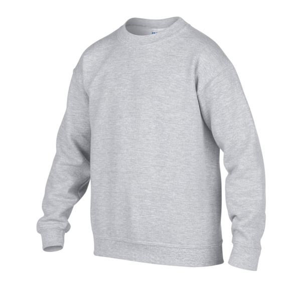 Gildan Barn/Barn Tung Blandad Crew Neck Sweatshirt 12-14 År Sports Grey Sports Grey 12-14 Years