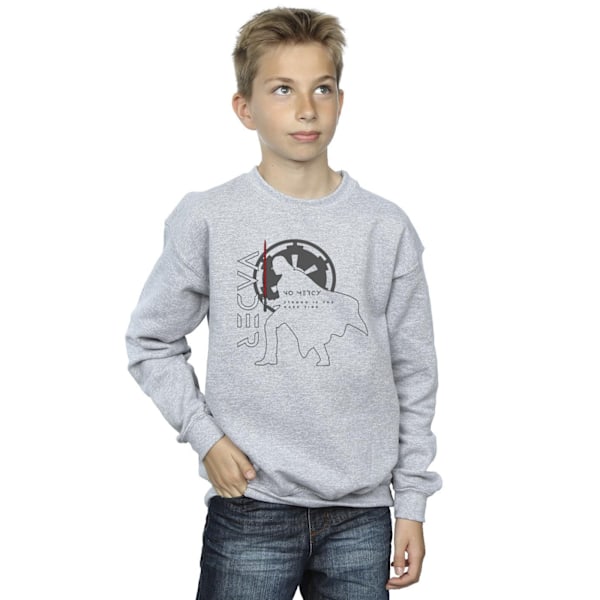 Star Wars: Obi-Wan Kenobi Boys Vader No Mercy Sweatshirt 5-6 år Sports Grey 5-6 Years