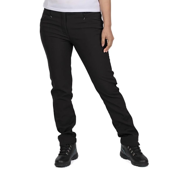 Island Green Damkläder för Kvinnor/Dam Bonded All Weather Golfbyxor 14 Black 14 UK R
