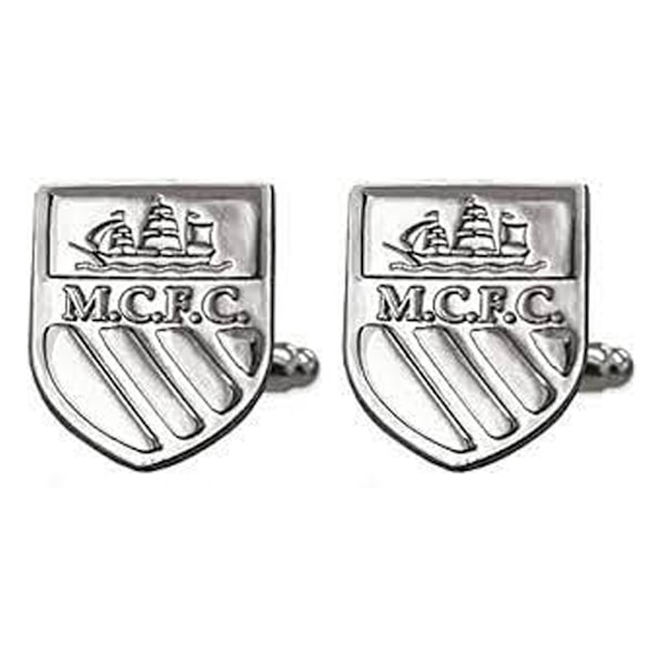 Manchester City FC Chrome Manschettknappar One Size Silver Silver One Size