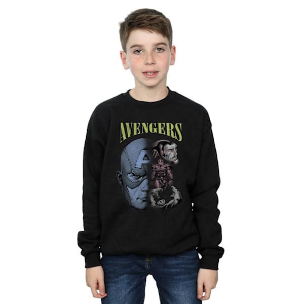 Marvel Boys Avengers Homage Sweatshirt 9-11 år Svart Black 9-11 Years