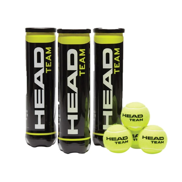 Head Team tennisbollar (pack med 12) One Size Green Green One Size