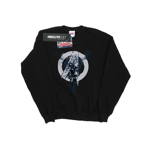 Marvel Girls Thor Circle Sweatshirt 12-13 år Svart Black 12-13 Years