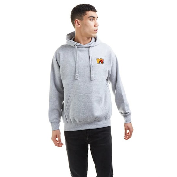 MTV Mens Logo Hoodie XL Grey Marl Grey Marl XL