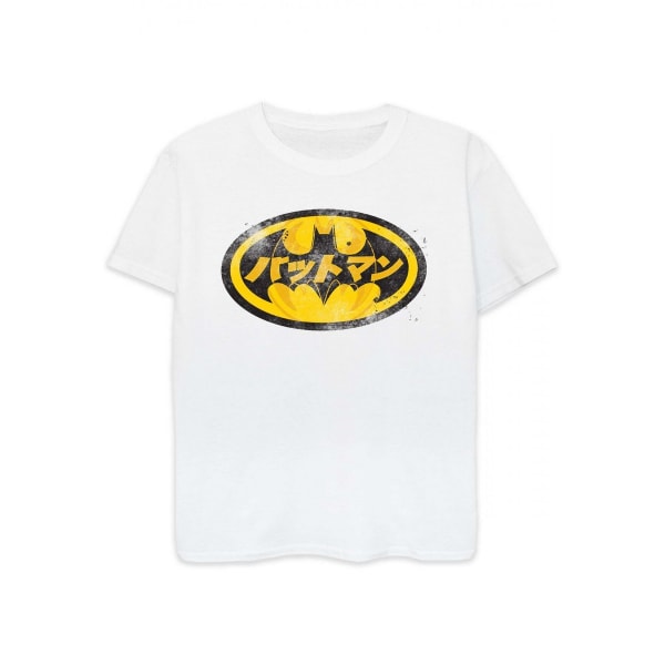 Batman Boys Japanese Logo T-Shirt 5-6 år Vit/Gul White/Yellow 5-6 Years