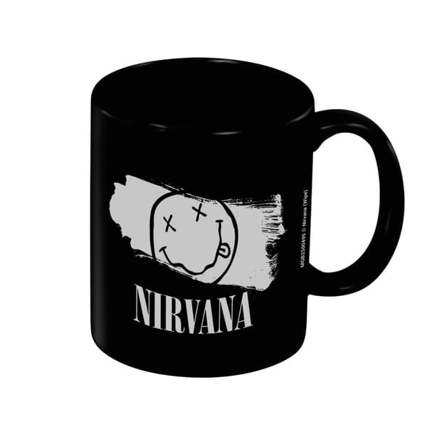 Nirvana Wipe Mugg En Storlek Svart/Vit Black/White One Size