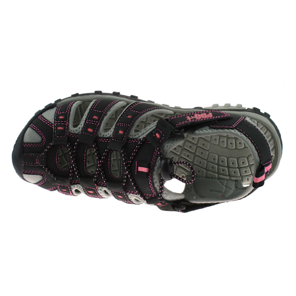 PDQ Dam/Dam Toogle & Touch Fastening Sportsandaler 7 UK Black/Pink 7 UK