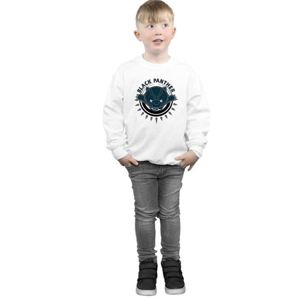 Marvel Boys Kawaii Black Panther Pounce Sweatshirt 9-11 år W White 9-11 Years