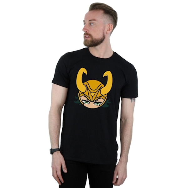 Marvel Herr Loki Närbild T-shirt L Svart Black L