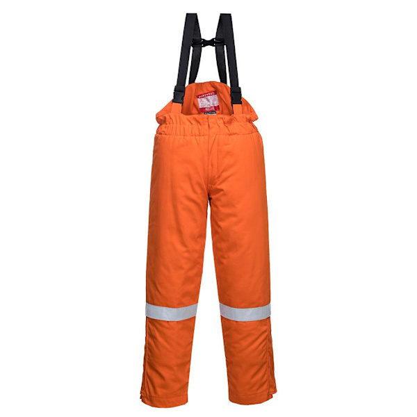 Portwest Herr Flamskyddad Antistatisk Vinteroverall M O Orange M