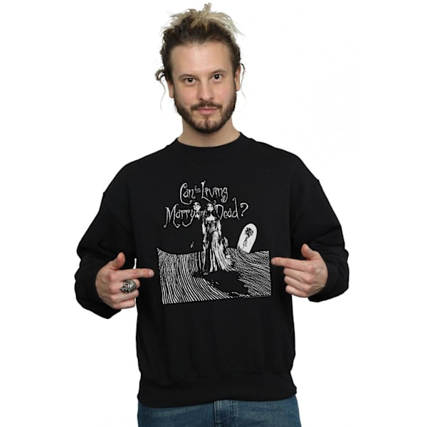 Corpse Bride Herr Marry The Dead Sweatshirt XXL Svart Black XXL