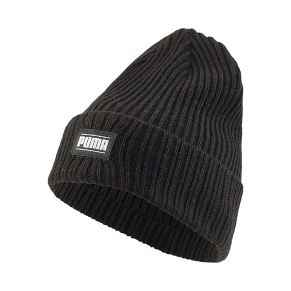 Puma Unisex Ribbed Cuff Classic Beanie One Size Puma Black Puma Black One Size