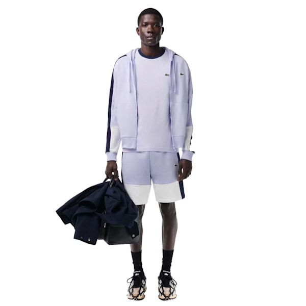 Lacoste Herr Färgblock Jersey Regular T-Shirt XS Blå Blue XS
