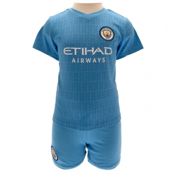 Manchester City FC Baby Crest T-shirt & shorts set 3-6 månader S Sky Blue/White 3-6 Months