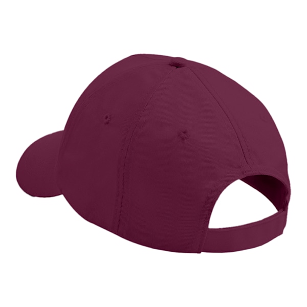 Beechfield Unisex Original 5-Panel Baseballkeps i enfärgad design, One Size Burgundy One Size