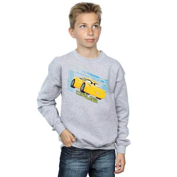 Disney Boys Cars Cruz Ramirez Sweatshirt 7-8 år Sports Grey Sports Grey 7-8 Years