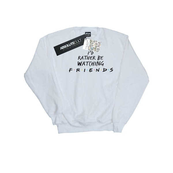 Friends Herr Sweatshirt Rather Be Watching 4XL Vit White 4XL
