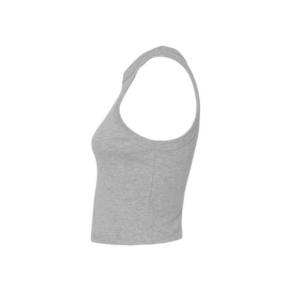 Bella + Canvas Dam/Damer Micro-Rib Racer Linne S Athleti Athletic Heather Grey S