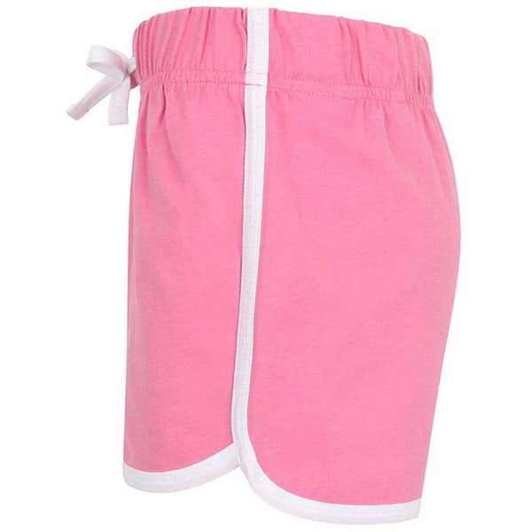 Skinni Minni Barn/Barn Retro Sports Shorts 9-10 År Bright Bright Pink/ White 9-10 Years