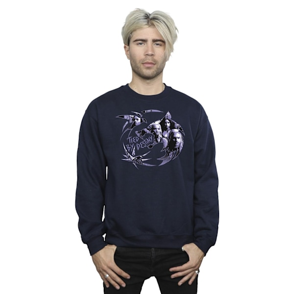 Netflix The Witcher Wolf Logo Infill Sweatshirt 3XL Marinblå Navy Blue 3XL