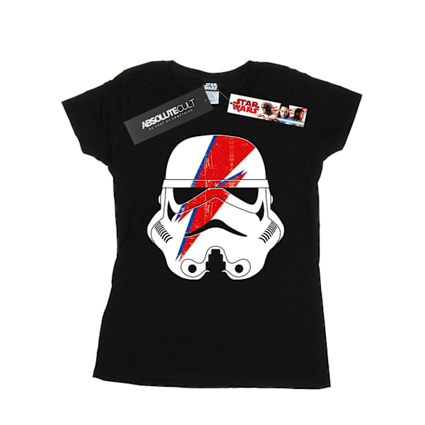 Star Wars Dam/Kvinnor Stormtrooper Glam Blixt Bult Bomull Black XS
