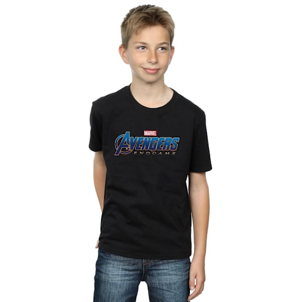 Marvel Boys Avengers Endgame Logo T-shirt 12-13 år Svart Black 12-13 Years