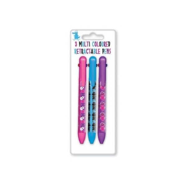 Anker infällbar penna (paket med 3) One Size Flerfärgad Multicoloured One Size