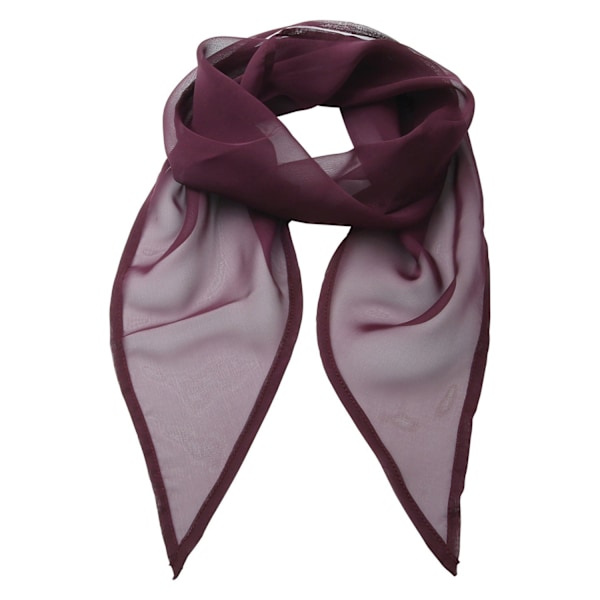 Premier Unisex Vuxen Färger Chiffon Scarf En Storlek Aubergine Aubergine One Size