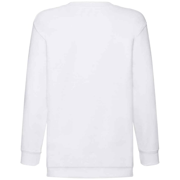 Fruit of the Loom Barn/Barnkläder Klassisk Drop Shoulder Sweatshirt White 9-11 Years