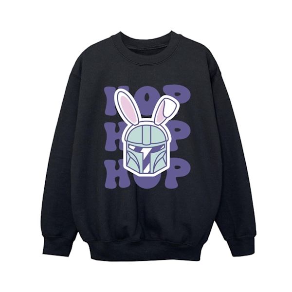 Star Wars Boys The Mandalorian Hop Into Easter Sweatshirt 12-13 Black 12-13 Years