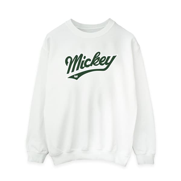Disney Dam/Kvinnor Mickey Mouse Bold Sweatshirt L Vit White L