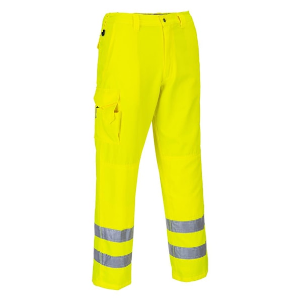 Portwest Hi-Vis arbetsbyxor för män S R Gul Yellow S R