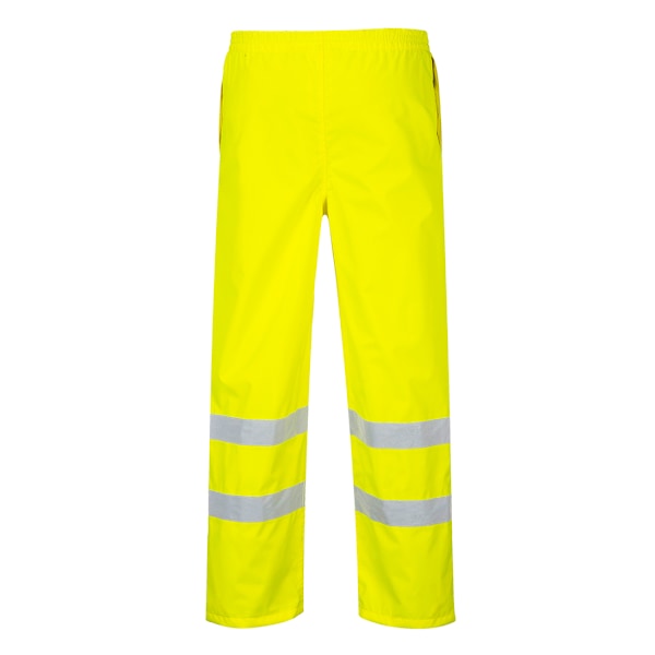 Portwest Hi-Vis andningsbara regnbyxor för män 3XL R Gul Yellow 3XL R