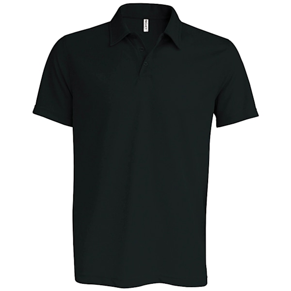 Kariban Proact Herr Kortärmad Performance Poloshirt L Svart Black L